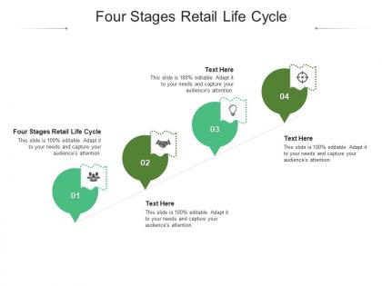 Four stages retail life cycle ppt powerpoint presentation professional inspiration cpb