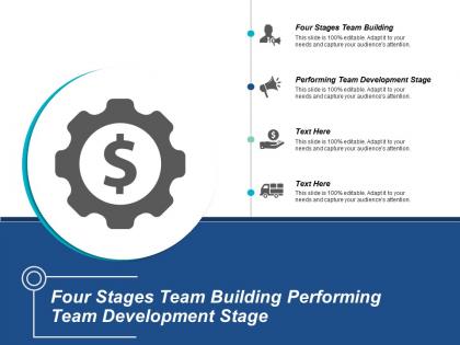 Four stages team building performing team development stage cpb