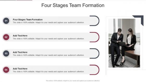 Four Stages Team Formation In Powerpoint And Google Slides Cpb