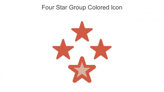 Four Star Group Colored Icon In Powerpoint Pptx Png And Editable Eps Format