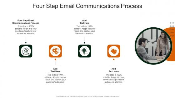 Four Step Email Communications Process In Powerpoint And Google Slides Cpb