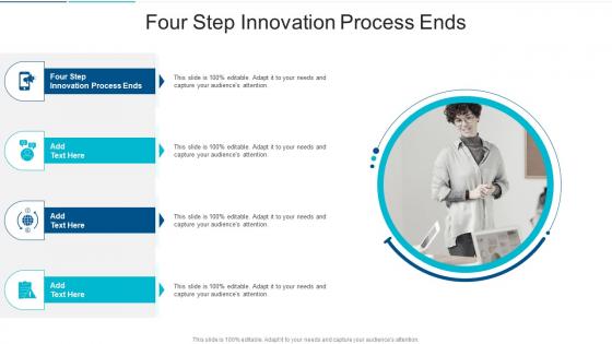 Four Step Innovation Process Ends In Powerpoint And Google Slides Cpb