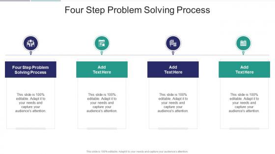 Four Step Problem Solving Process In Powerpoint And Google Slides Cpb