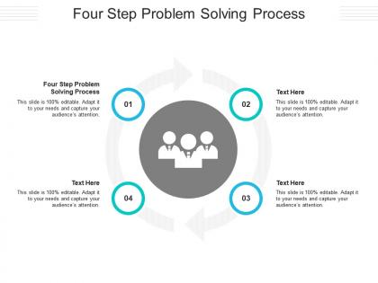 Four step problem solving process ppt powerpoint presentation diagram images cpb
