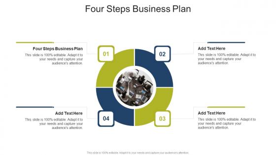 Four Steps Business Plan In Powerpoint And Google Slides Cpb