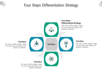 Four steps differentiation strategy ppt powerpoint presentation layouts graphics tutorials cpb