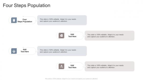 Four Steps Population In Powerpoint And Google Slides Cpb