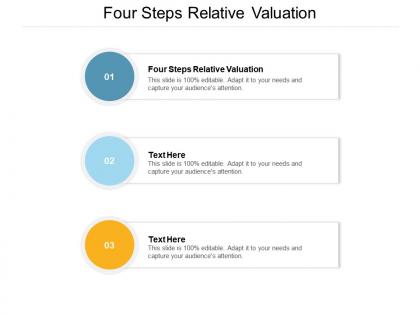 Four steps relative valuation ppt powerpoint presentation gallery good cpb