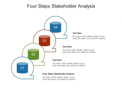 Four steps stakeholder analysis ppt powerpoint presentation show slide portrait cpb