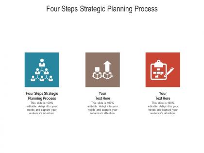 Four steps strategic planning process ppt powerpoint presentation outline templates cpb