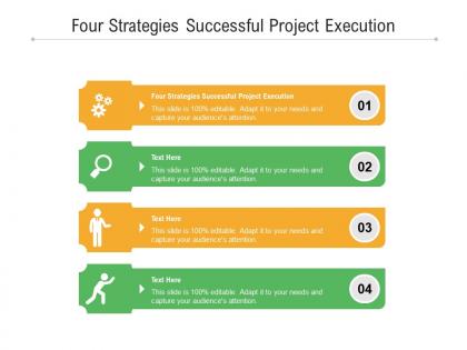 Four strategies successful project execution ppt powerpoint presentation show objects cpb