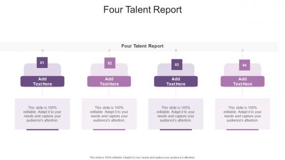 Four Talent Report In Powerpoint And Google Slides Cpb