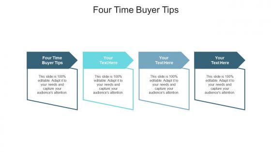 Four time buyer tips ppt powerpoint presentation inspiration infographic template cpb
