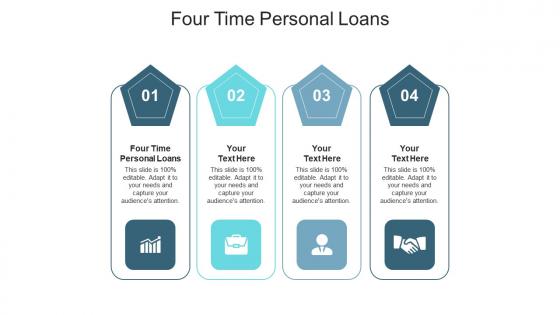 Four time personal loans ppt powerpoint presentation infographics background images cpb
