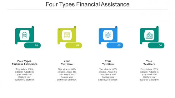 Four types financial assistance ppt powerpoint presentation show design ideas cpb