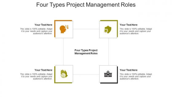 Four types project management roles ppt powerpoint presentation visuals cpb