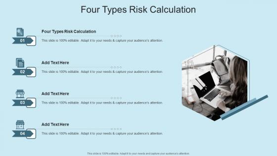 Four Types Risk Calculation In Powerpoint And Google Slides Cpb