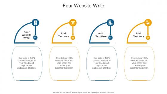 Four Website Write In Powerpoint And Google Slides Cpb