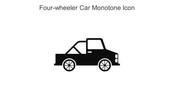 Four Wheeler Car Monotone Icon In Powerpoint Pptx Png And Editable Eps Format