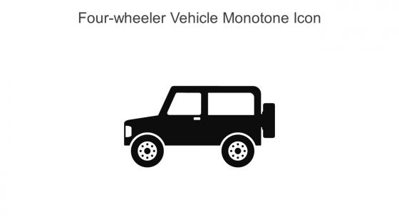 Four Wheeler Vehicle Monotone Icon In Powerpoint Pptx Png And Editable Eps Format