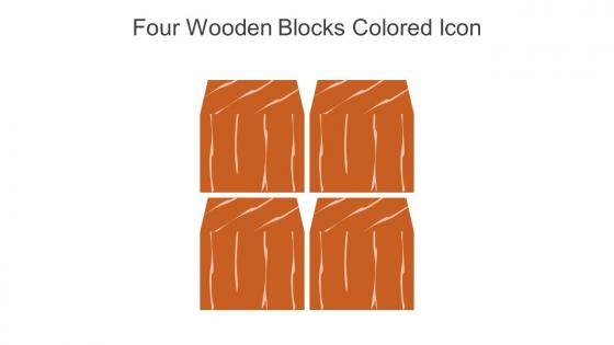Four Wooden Blocks Colored Icon In Powerpoint Pptx Png And Editable Eps Format