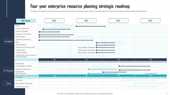 Four Year Enterprise Resource Planning Strategic Roadmap