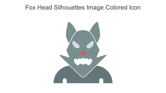 Fox Head Silhouettes Image Colored Icon In Powerpoint Pptx Png And Editable Eps Format