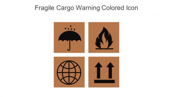 Fragile Cargo Warning Colored Icon In Powerpoint Pptx Png And Editable Eps Format