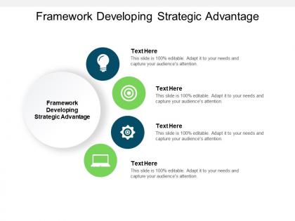 Framework developing strategic advantage ppt powerpoint presentation gallery skills cpb