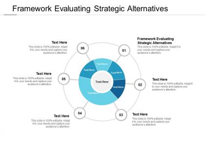 Framework evaluating strategic alternatives ppt powerpoint presentation outline guidelines cpb