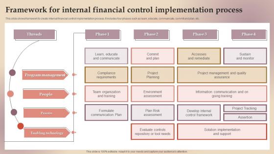 Framework For Internal Financial Control Implementation Process