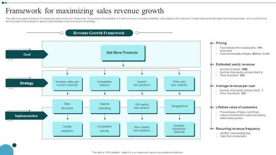 Framework For Maximizing Sales Revenue Growth