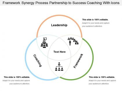 Framework synergy process partnership to success coaching with icons