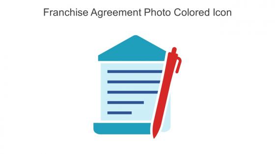 Franchise Agreement Photo Colored Icon In Powerpoint Pptx Png And Editable Eps Format
