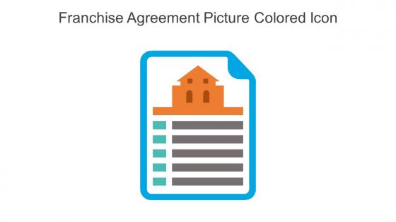 Franchise Agreement Picture Colored Icon In Powerpoint Pptx Png And Editable Eps Format