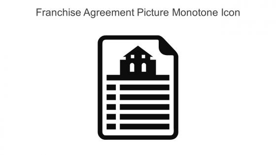 Franchise Agreement Picture Monotone Icon In Powerpoint Pptx Png And Editable Eps Format