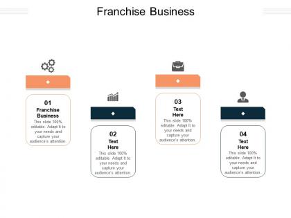 Franchise business ppt powerpoint presentation file slide download cpb