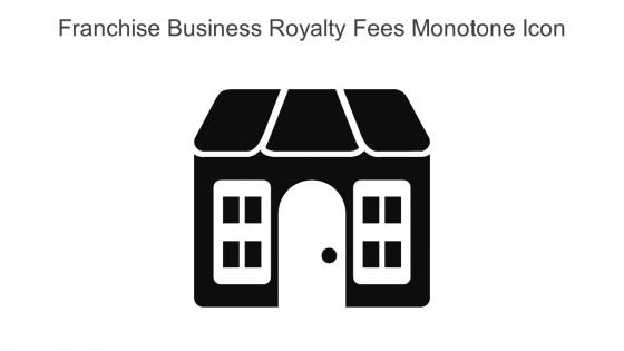 Franchise Business Royalty Fees Monotone Icon In Powerpoint Pptx Png And Editable Eps Format