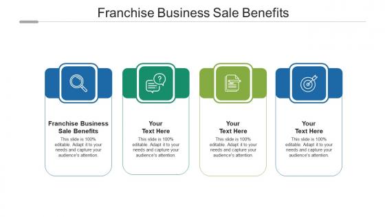 Franchise business sale benefits ppt powerpoint presentation layouts shapes cpb