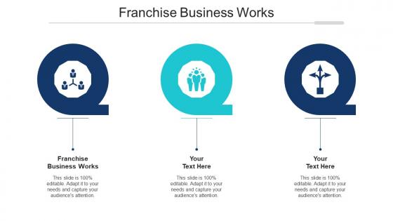 Franchise Business Works Ppt Powerpoint Presentation Visual Aids Professional Cpb