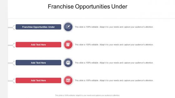 Franchise Opportunities Under In Powerpoint And Google Slides Cpb