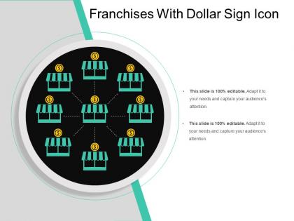 Franchises with dollar sign icon