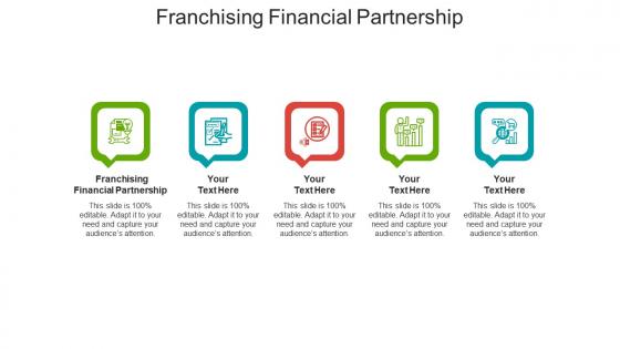 Franchising financial partnership ppt powerpoint presentation summary visual aids cpb