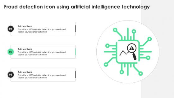 Fraud Detection Icon Using Artificial Intelligence Technology