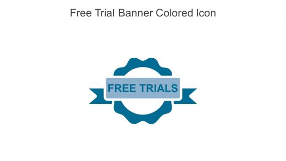 Free Trial Banner Colored Icon In Powerpoint Pptx Png And Editable Eps Format