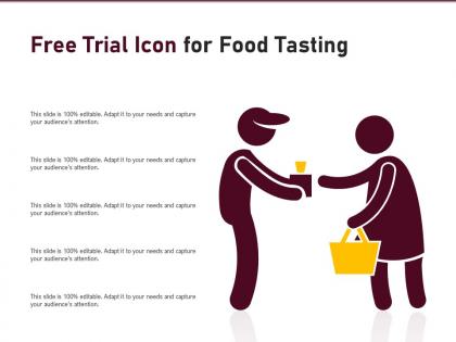 Free trial icon for food tasting
