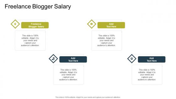 Freelance Blogger Salary In Powerpoint And Google Slides Cpb
