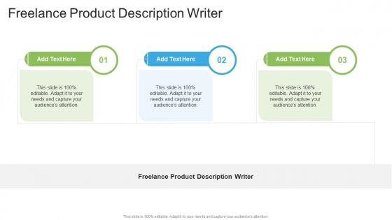 Freelance Product Description Writer In Powerpoint And Google Slides Cpb