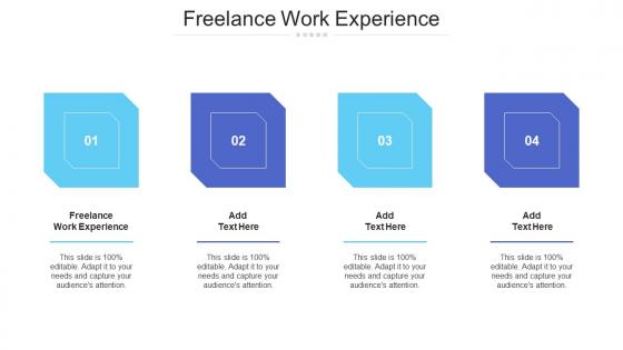 Freelance Work Experience Ppt Powerpoint Presentation File Layout Cpb