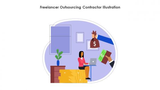 Freelancer Outsourcing Contractor Illustration
